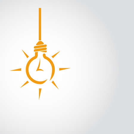 Vector lamp on the wire.のイラスト素材