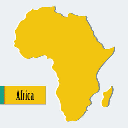 Vector africa with flat colorsのイラスト素材