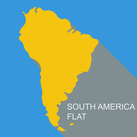 Vector South America flat. File format eps 10のイラスト素材