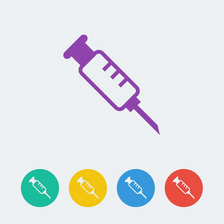 Vector syringe icon. のイラスト素材