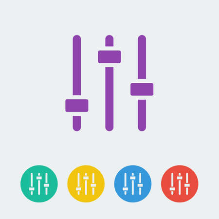 Vector equalizer icon.のイラスト素材