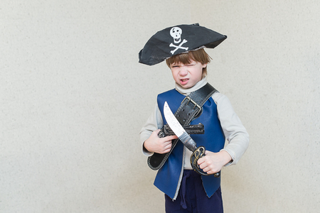child boy in Pirate costumeの写真素材
