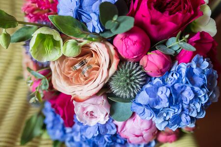 Bridal bouquet of flowersの写真素材