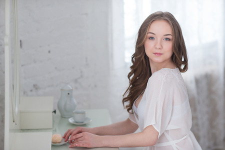 Portrait of sexy young womanの写真素材