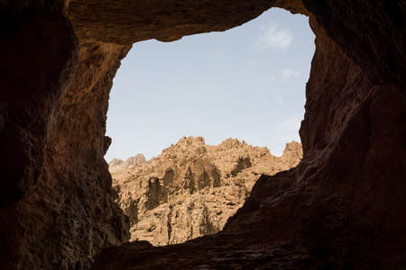 Cave in Morocco Antiatlas rocky mountainsの写真素材