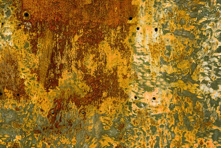 colorful rust structures on an steam engine