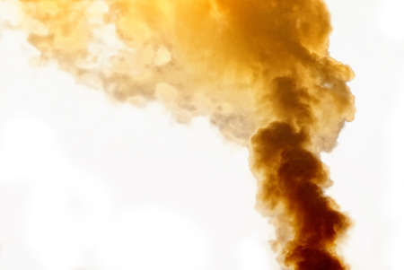 column of smoke, cut outの写真素材