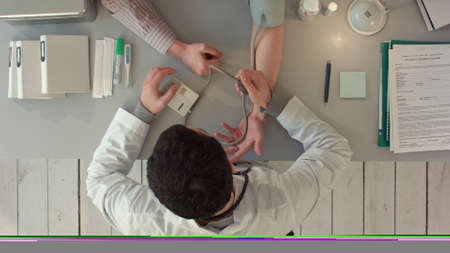Timelapse Medical education, health care, medical education, people and medicine concept. Top viewの写真素材