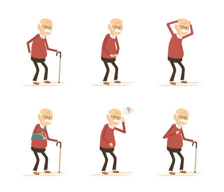Old Man Diseasesのイラスト素材