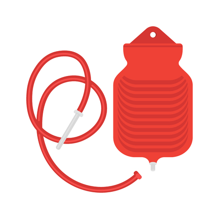 Water bottle enema bag illustration.のイラスト素材