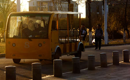 School busのeditorial素材