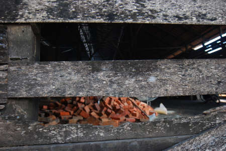 Traditional charcoal factory, Kuala Sepetang, Taiping, Malaysia