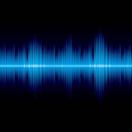 Abstract blue wave equalizer backgroundのイラスト素材