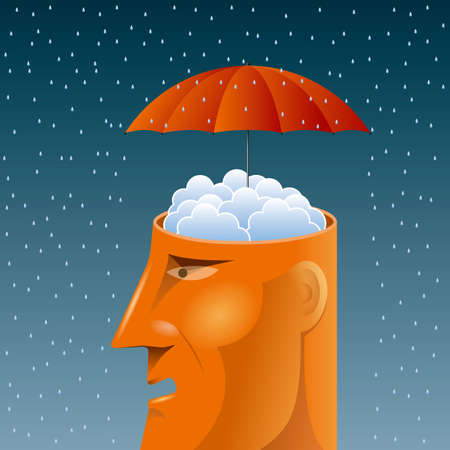 Artificial intelligence concept designのイラスト素材