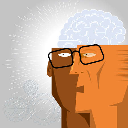 Artificial intelligence concept designのイラスト素材