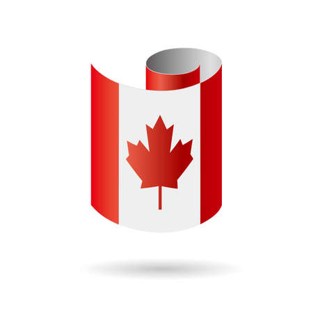 Canadian flag design concept.のイラスト素材