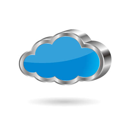 Cloud computing and networking design concept, Data sharing concept design.のイラスト素材