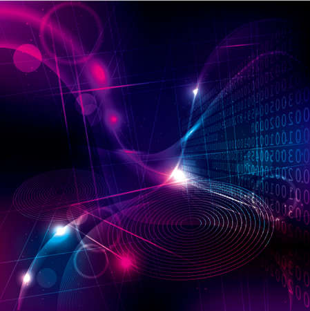 Abstract technology background.use layer overlay effect.のイラスト素材