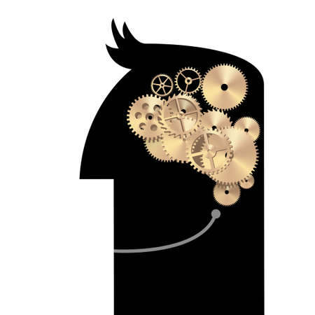 Artificial only conceptual design. Isolated over white background.のイラスト素材