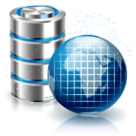 Network sharing concept design. Isolated on white background.のイラスト素材