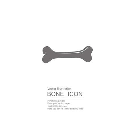 Vector drawn bones icon. Isolated on white background.のイラスト素材