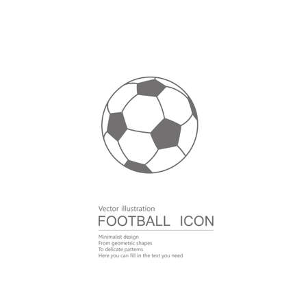 Vector drawn football. Isolated on white background.のイラスト素材