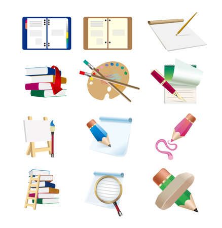 icons collection isolated on white background.のイラスト素材