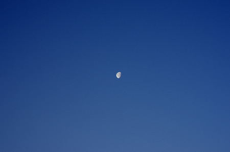 Moon and skyの写真素材