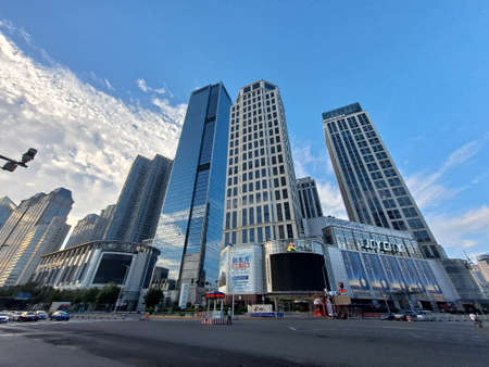 City business district
