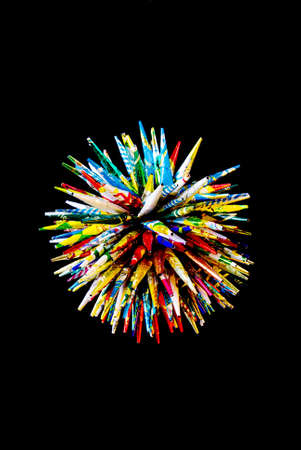 festive decoration on black backgroundの写真素材