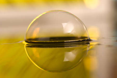 abstract scene18 ,soapy  bubble,mirror image,colour backgroundの写真素材