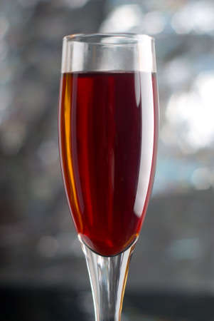 Red wine on brilliant backgroundの写真素材