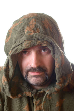 the man in military camouflage. Field russian formの写真素材