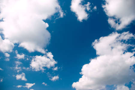 The Blue Sky and Clouds .copyspaceの写真素材