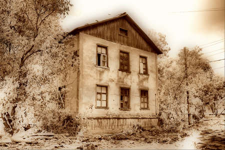 abandoned building,ruin, rubble, poverty, criminality,agonyの写真素材