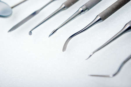 close up dental instruments  .cabinet to stomatologies.shallow DOF