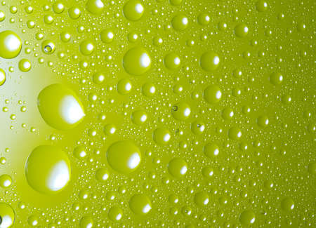 green water droplets background の写真素材