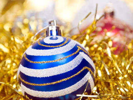 Christmas balls. xmas tree decoration ,bright embellishment の写真素材
