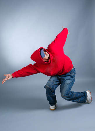 hip-hop style dancer posing. breakdancingの写真素材