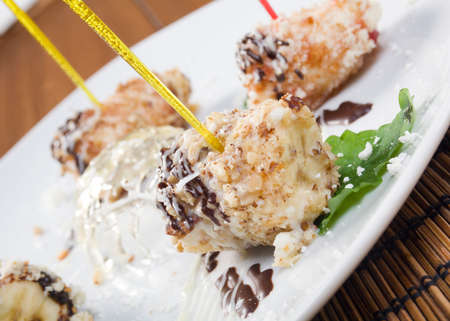 fruit delicious cake  .sweet dessert..close-upの写真素材