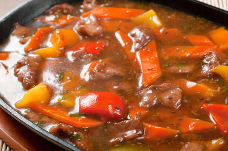 chinese cuisine .stewed mutton with vegetable