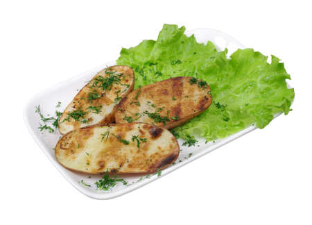 roast potato closeupの写真素材