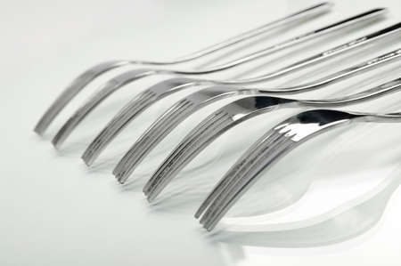 abstract fork background as a food concept. Shallow depth-of-field. 