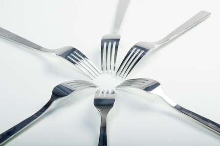 abstract fork background as a food concept. Shallow depth-of-field. の写真素材