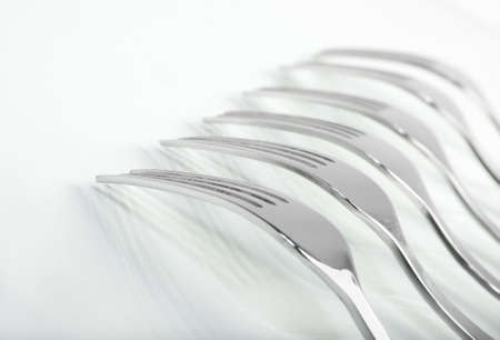 abstract fork background as a food concept. Shallow depth-of-field. 