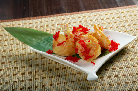 prawn potato chips chinese.closeupの写真素材