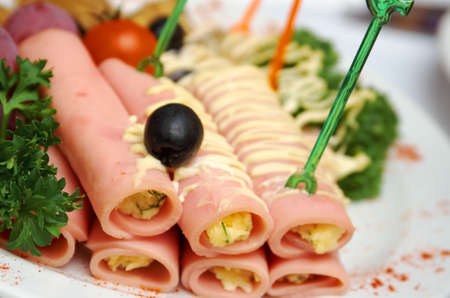 Ham and cheese の写真素材