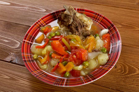 Traditional Bulgarian soup chorba.shurpa soupの写真素材