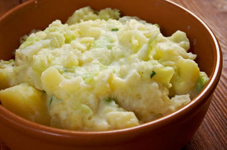 Dish of Colcannon potato.Irish traditional  recipeの写真素材