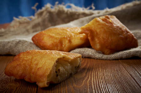 Chebureky  with mushroom and potatoes